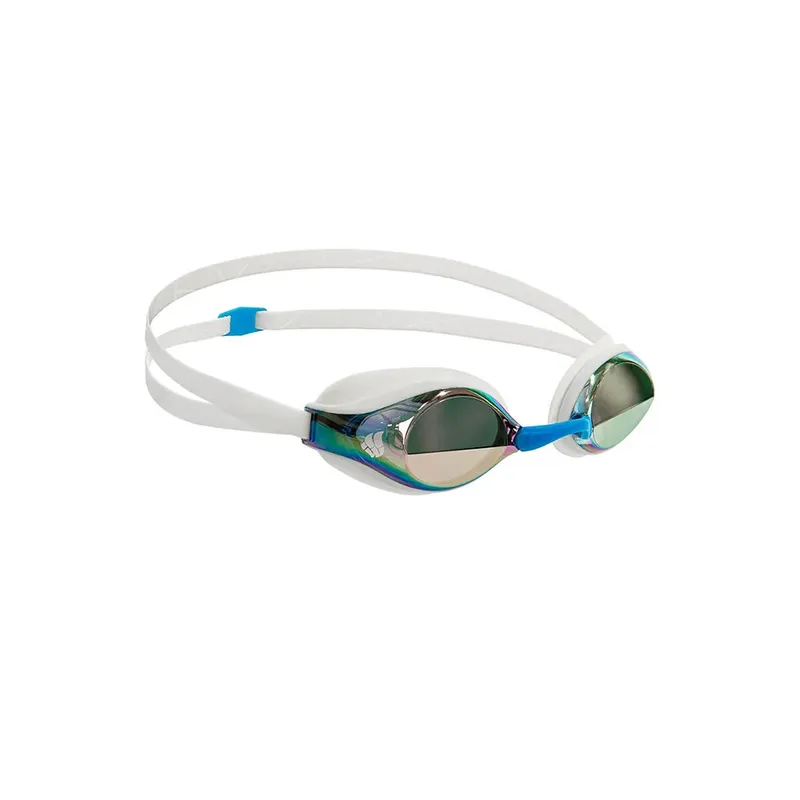 Madwave Record Breaker Rainbow Mirror Swimming Goggles Azure One Size Men,Women
