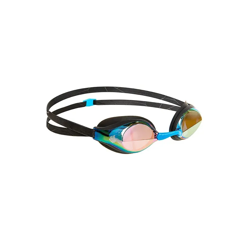 Madwave Record Breaker Rainbow Mirror Swimming Goggles Black One Size Men,Women