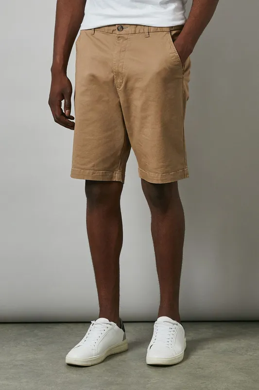 Maine Men's Premium Chino Shorts in Stone Size: 38 Stone 38