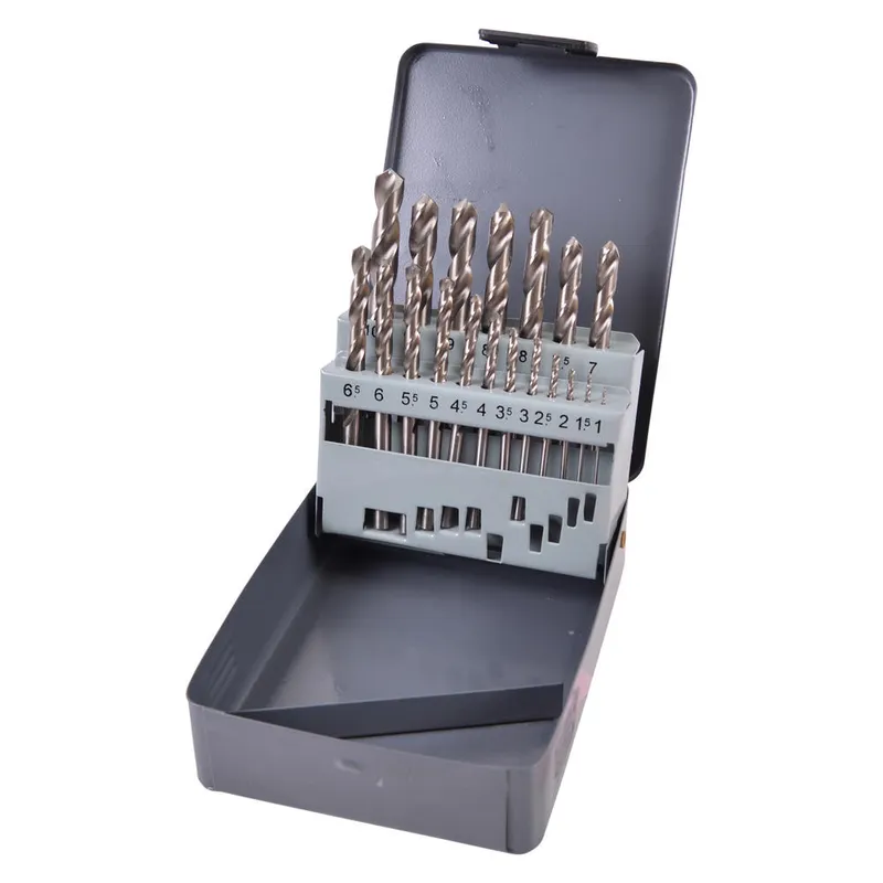 P-19906 19 Piece Groundpoint hss TiN Metal Steel Drill Bit Set 1 - 10mm - Makita