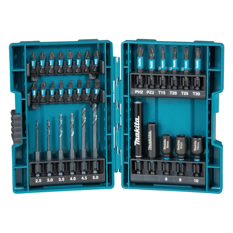 Makita B-66896 Drill Bit set 33-piece essential for precise Drilling