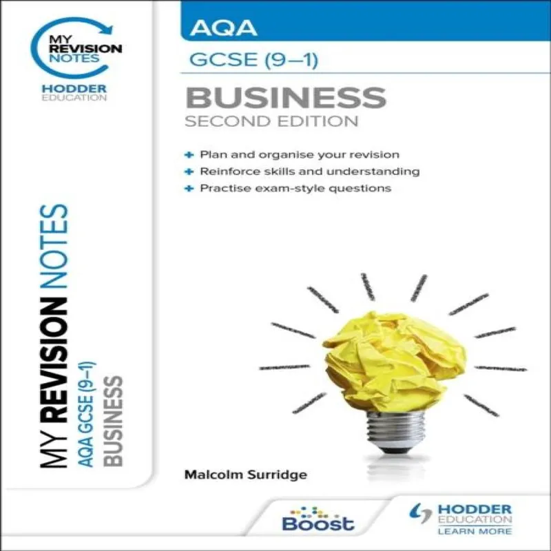 Malcolm Surridge My Revision Notes: Aqa Gcse (9-1) Business Second Edition Multicolor