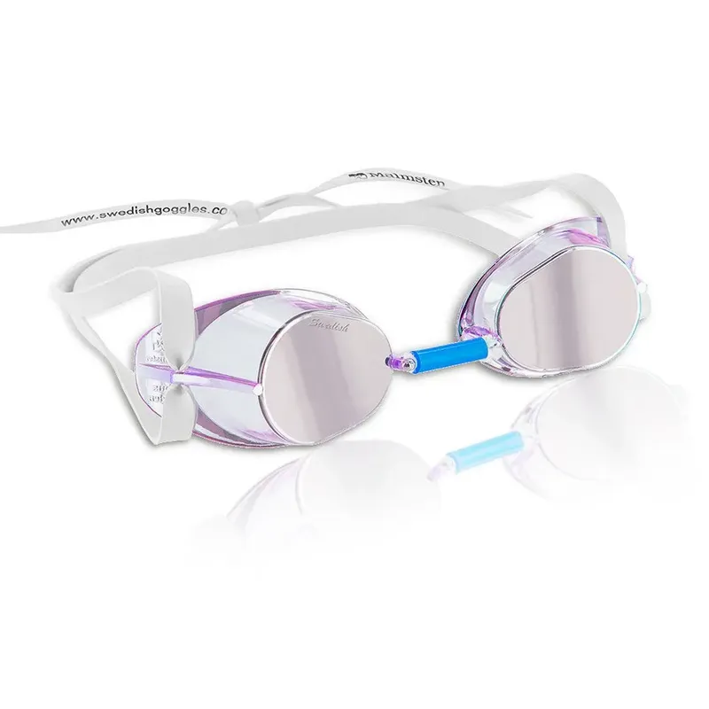 Malmsten Swedish Jewel Mirror Swimming Goggles Purple One Size Men,Women