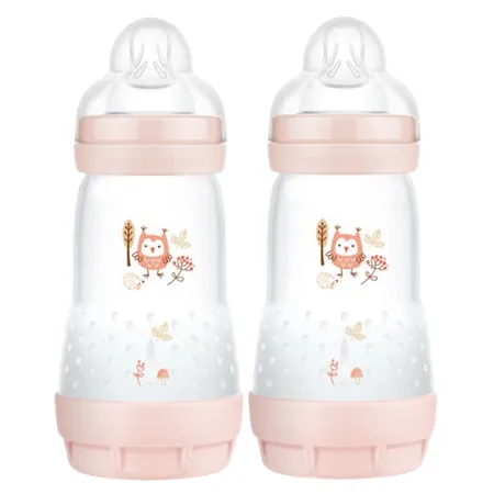 Mam Easy Start Anti Colic Pink Bottle – 2 x 260ml