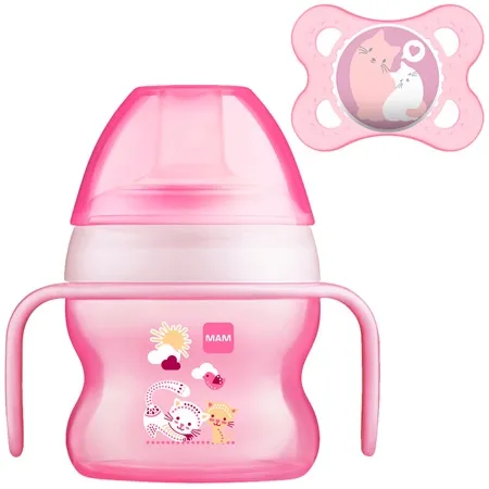 Mam Feeding Trainer & Pacifier - Pink
