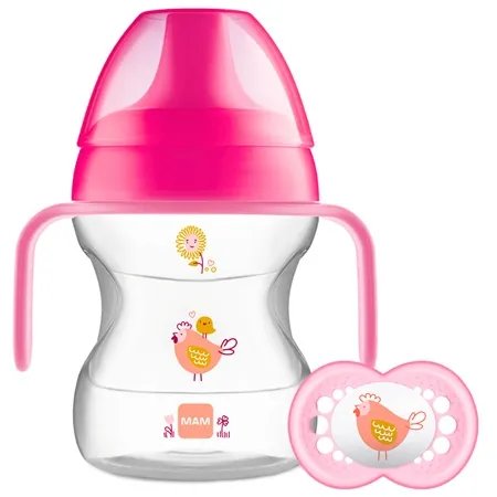 Mam Learn To Drink Drinking Cup & Pacifier - 190ml