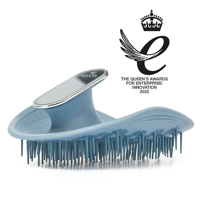 Manta Mirror Healthy Hair & Scalp Brush Blue