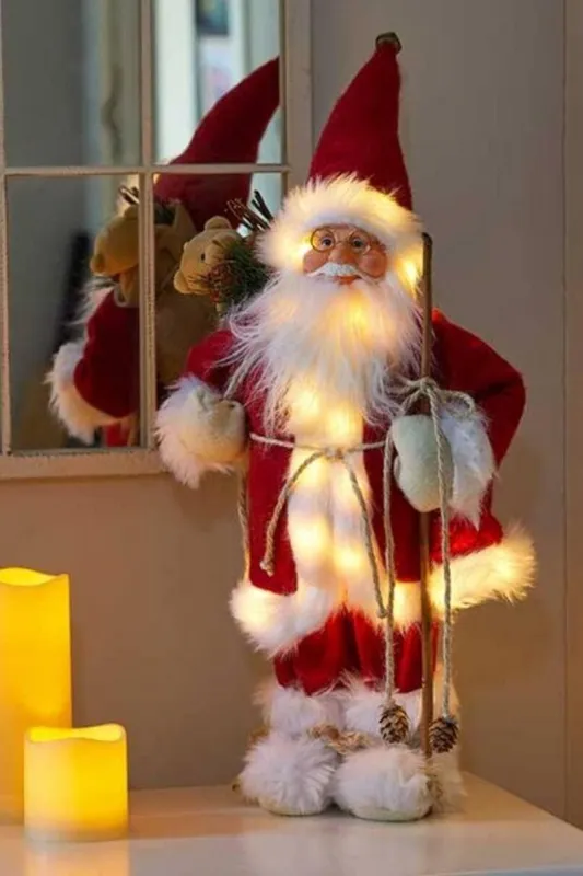 Marco Paul Christmas Red led Santa Claus Figure 45cm