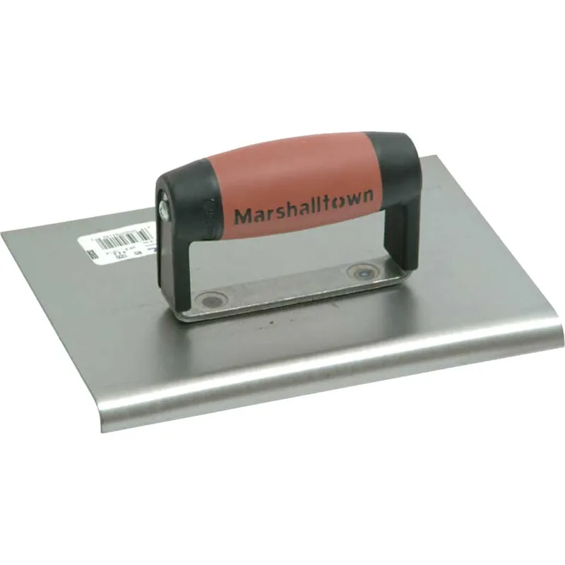 Marshalltown M120D Cement Edger Straight End Durasoft Handle 8 x 6in