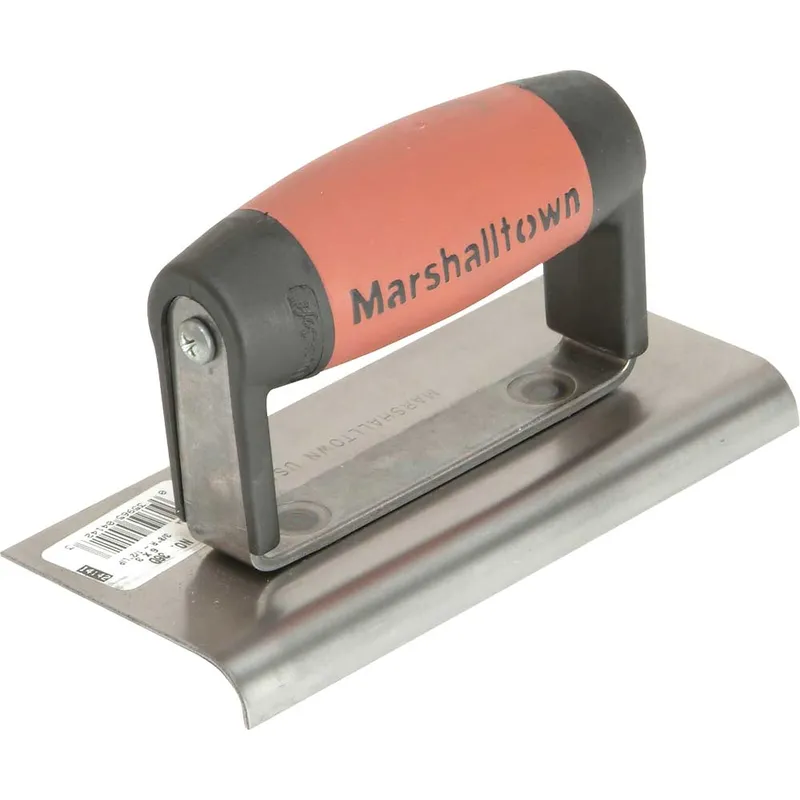 Marshalltown M36D Cement Edger Straight End DuraSoft Handle 6 x 3in
