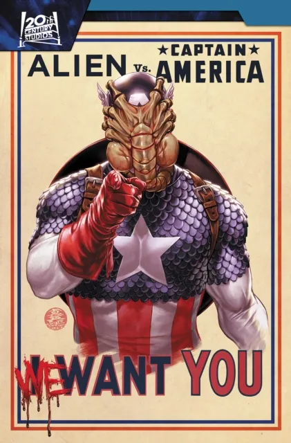 Marvel Comics Alien Vs. Captain America