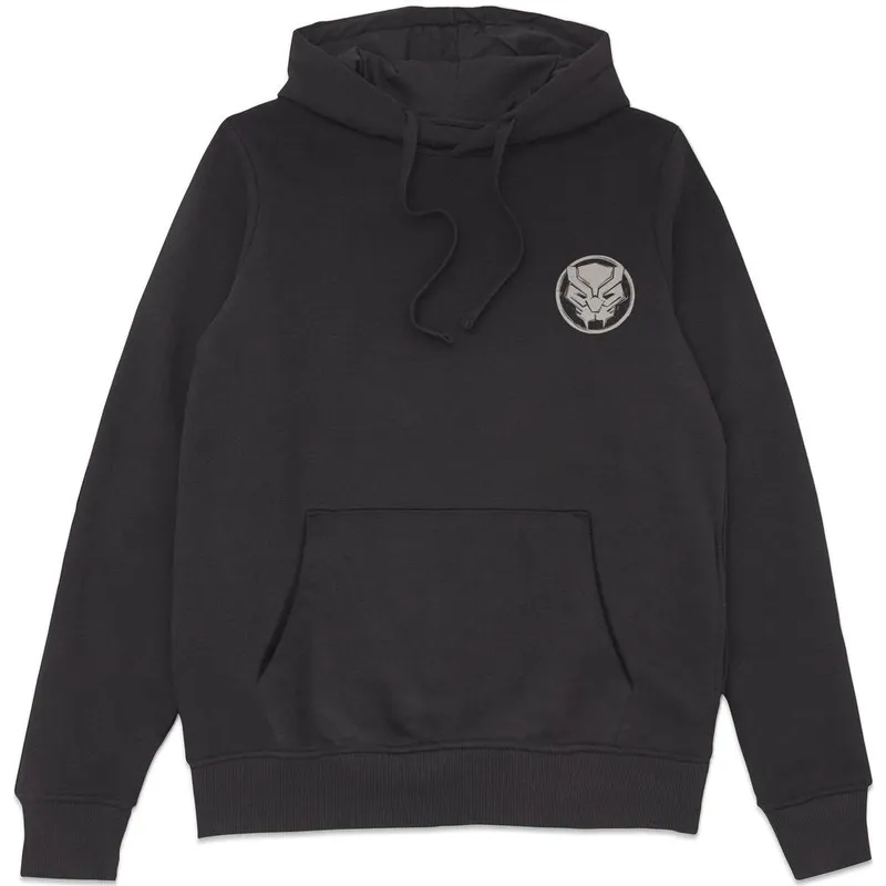Marvel Unisex Black Panther Linocut Hoodie Size: 2XL Black 2XL female