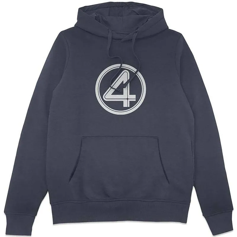 Marvel Fantastic Four Symbol Hoodie - Navy Size: Large Navy