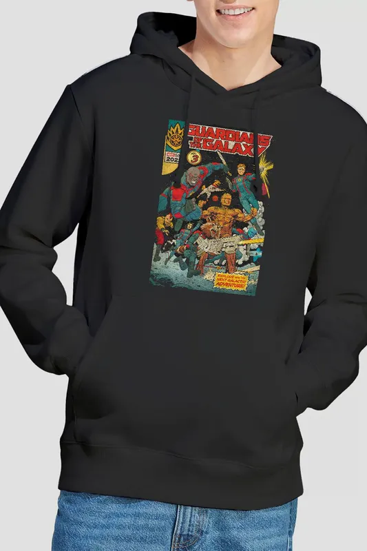 Marvel Gotg3 Guardians Vol 3 Hoodie in Black Size: XL Black XL
