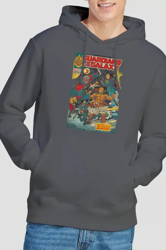 Marvel Gotg3 Guardians Vol 3 Hoodie in Grey Size: Medium Grey M