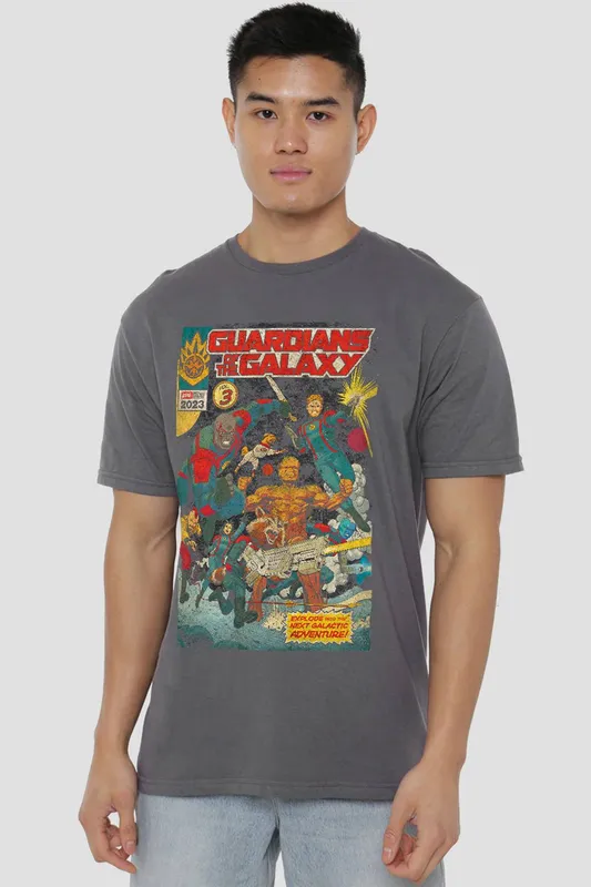 Marvel Gotg3 Guardians Vol 3 T-Shirt in Grey Size: 3XL Grey 3XL