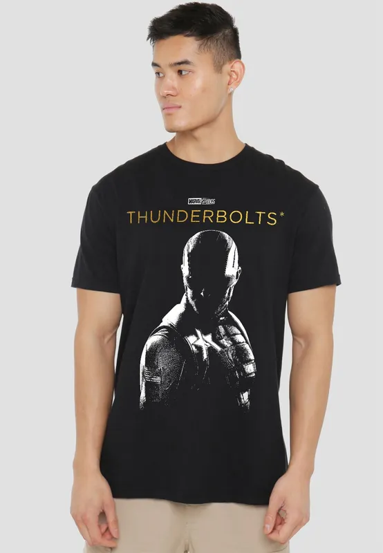 Marvel Thunderbolts John Walker Highlight T-Shirt, Black Size: Small Black S