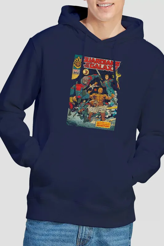 Marvel Gotg3 Guardians Vol 3 Hoodie in Navy Size: XL Navy XL
