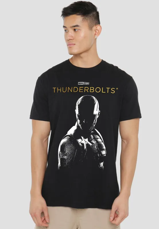 Marvel Thunderbolts John Walker Highlight T-Shirt, Black Size: 3XL Black 3XL