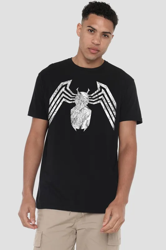 Marvel Venom Emblem T-Shirt in Black Size: XL Black XL