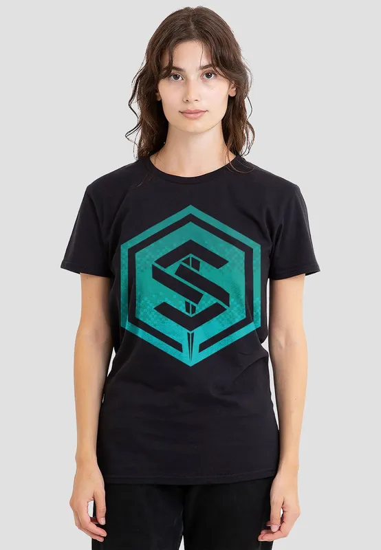 Marvel Women's The Marvels Saber Digital T-Shirt, in Black Size: 2XL Black 2XL female