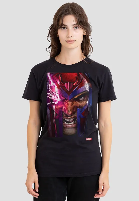 Marvel Women's XMen Magneto Cover T-Shirt, Black Size: 2XL Black