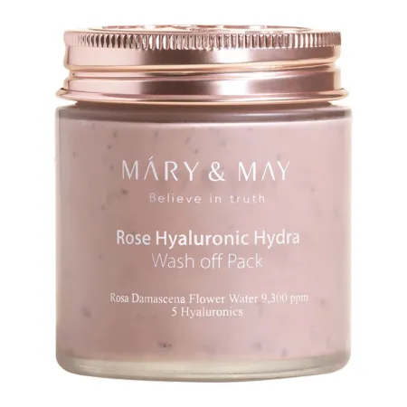 Mary & May Rose Hyaluronic Hydra Wash Off Pack - 125g