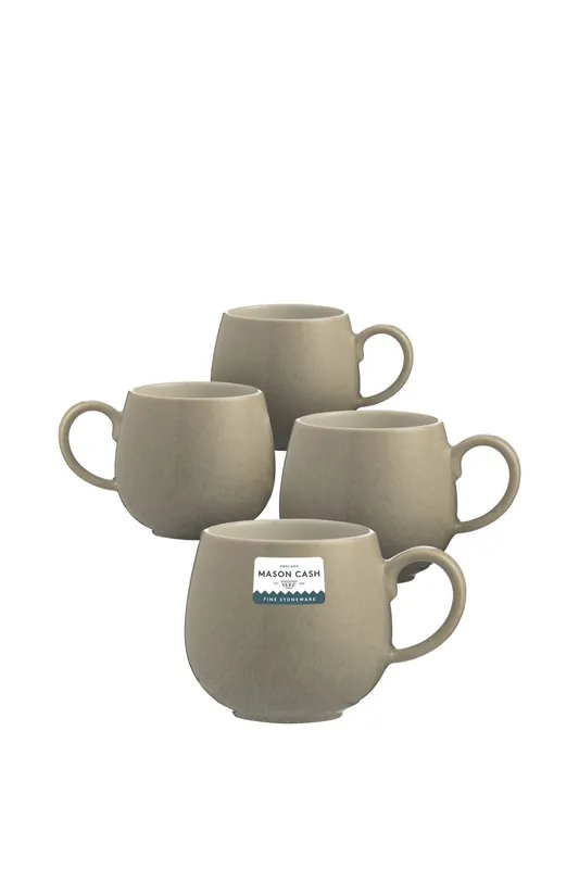 Mason Cash Reactive Stone Set of 4 Mugs - Stone