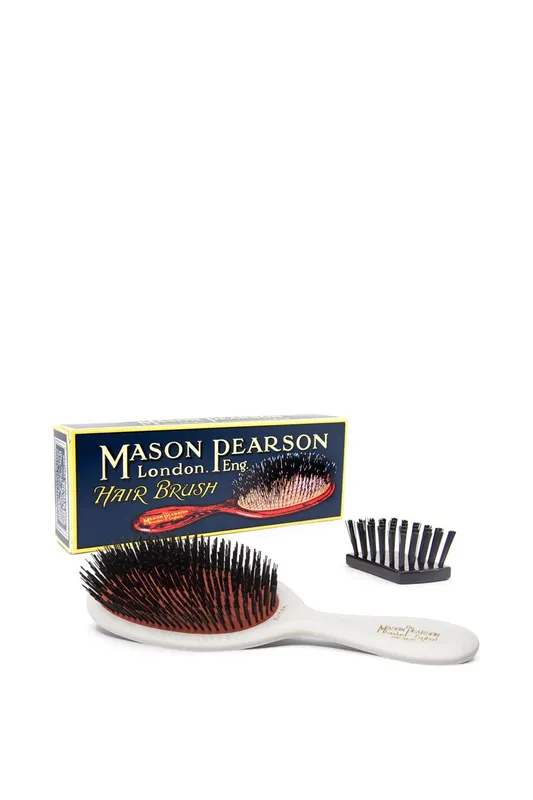 Mason Pearson Unisex Medium Pure Bristle Hair Brush in White White female