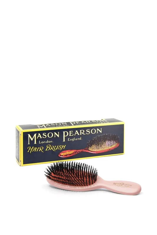 Mason Pearson Pocket Pure Bristle Hair Brush Pink Pink
