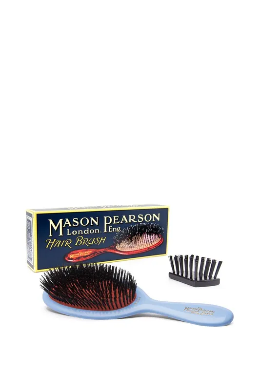 Mason Pearson Unisex Medium Pure Bristle Hair Brush in Blue Blue female