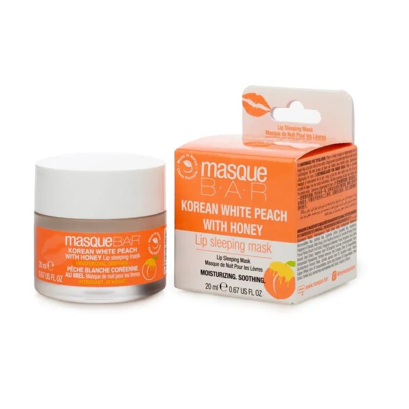 Masque Bar Women's Korean White Peach With Honey Lip Sleeping Mask 20ml in Clear Clear 20ml