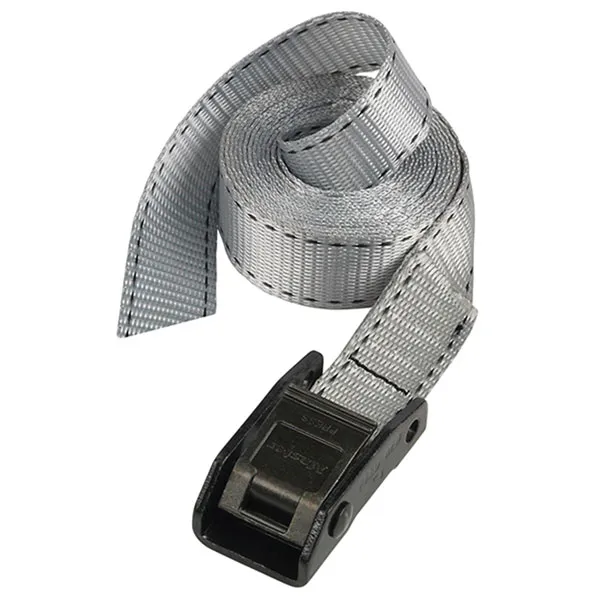 Master Lock 3110EURDAT Lashing Strap with Metal Buckle, Grey 2.5m ...