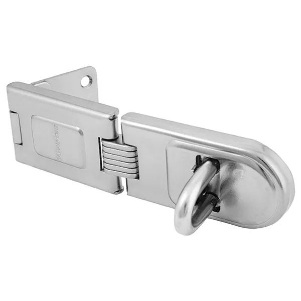 Master Lock Wrought Steel Single Hinged Hasp 160Mm in Silver Silver