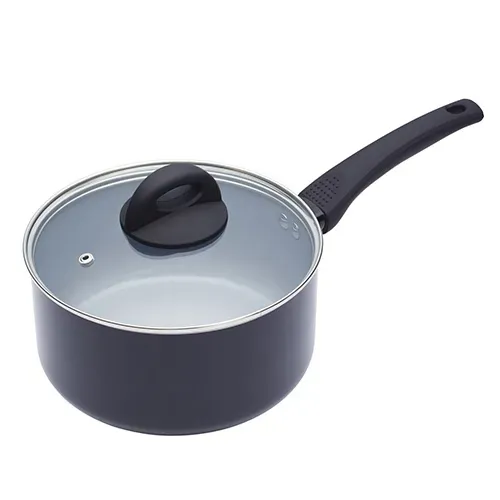 MasterClass Ceramic Coated 20cm Saucepan with Lid