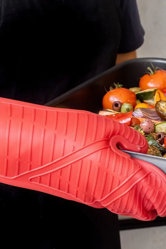 MasterClass Seamless Silicone Oven Glove With Cotton Sleeve