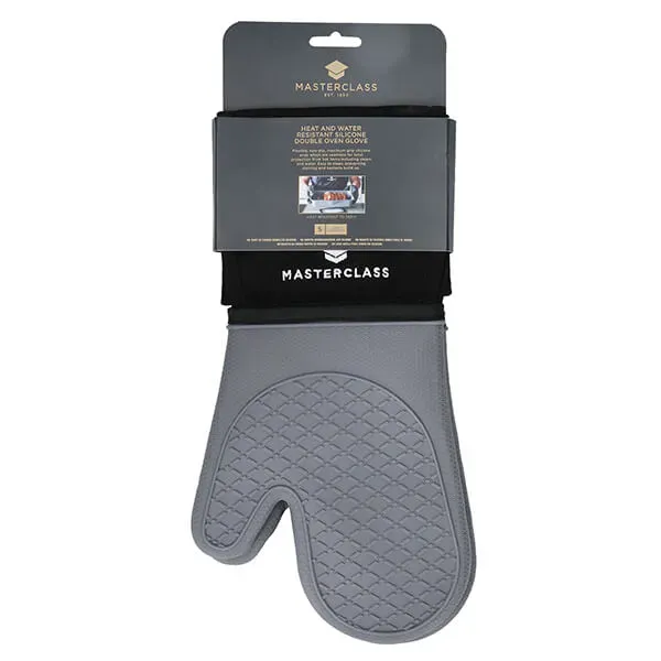 MasterClass Silicone Double Oven Glove Grey