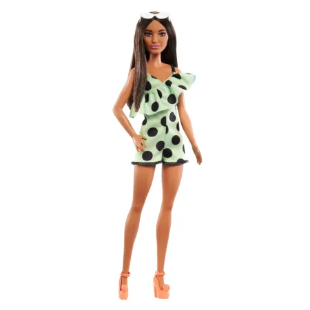 Mattel Barbie Fashionistas Doll - Green Pantsuit