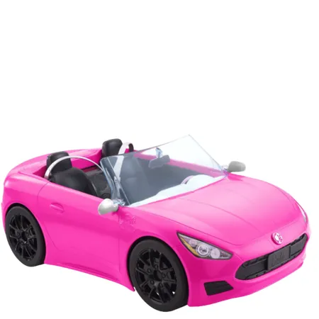 Mattel Barbie Pink Convertible Toy Car