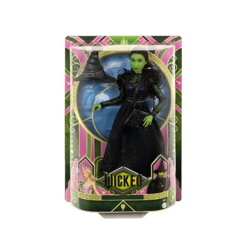 Mattel Wicked Elphaba Fashion Doll With Accessories Multicolor