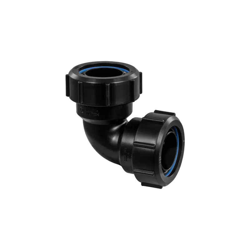 McAlpine Black Multifit 90 Degree Bend 1.25" MS4-BL Black