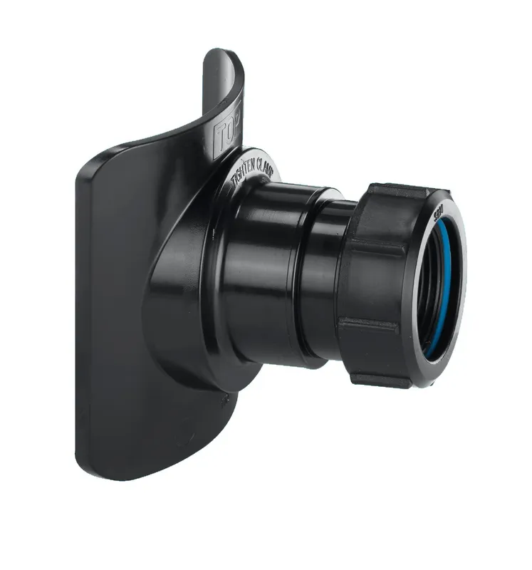 McAlpine BOSSCONN82T-BL Black Mechanical Soil Pipe Boss Connector Black