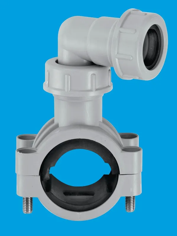 McAlpine CLAMP1GR Grey Pipe Clamp Grey