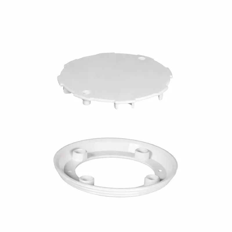 McAlpine Cover & Clamp Ring Tsg-CL+Cov-W - Tsg-CL+Cov-WH-SC - for Plumbing in White White