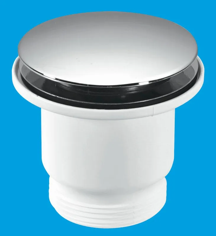 McAlpine CWS70-CB Centre-Pin Clicker Bath Waste in White White