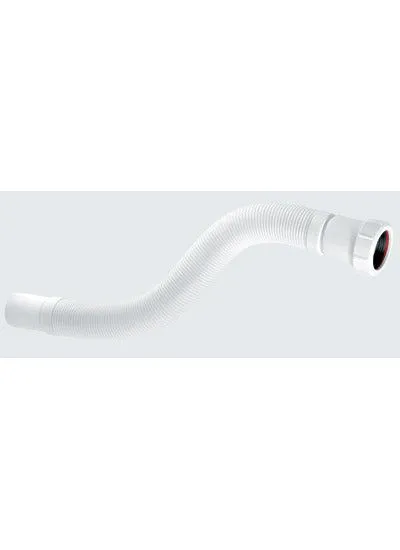 McAlpine FLEXCON1 1.25" Flexible Connector - Universal x Plain Spigot in White White