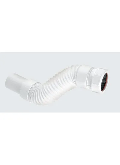McAlpine FLEXCON5 1.25" Flexible Fitting - Universal x Plain Spigot in White White