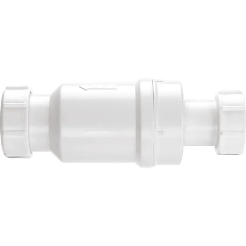 McAlpine Self Closing Waste Valve White 38.1mm Loose Nut X Compression Macvalve-2