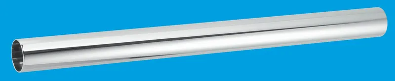 McAlpine PIPE32-1000-CB 32mm Chrome Plated Brass Waste Pipe in Silver Silver
