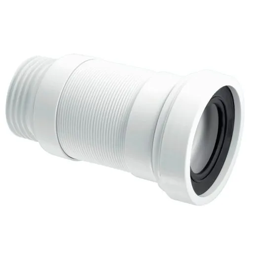 McAlpine Short Flexible Wc Connector To Suit 110mm Soil Pipe Wc-F18R